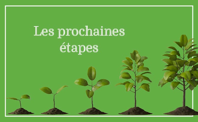 Les prochaines étapes